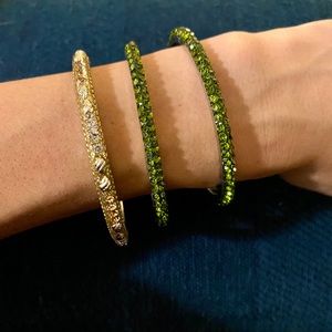 Set of sparkle bangles